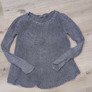 Vintage Jigsaw Blue Knit Women's Sweater. Size s